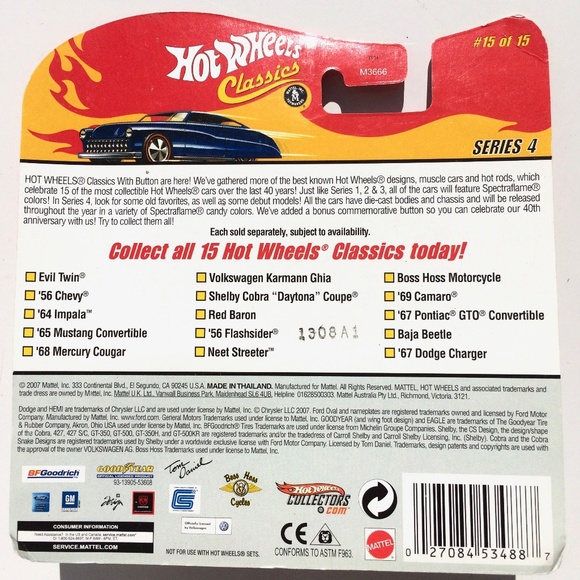 Hot Wheels Classics Silver Dodge Charger 40th Anniversary Series 4 - Picture 5 of 5